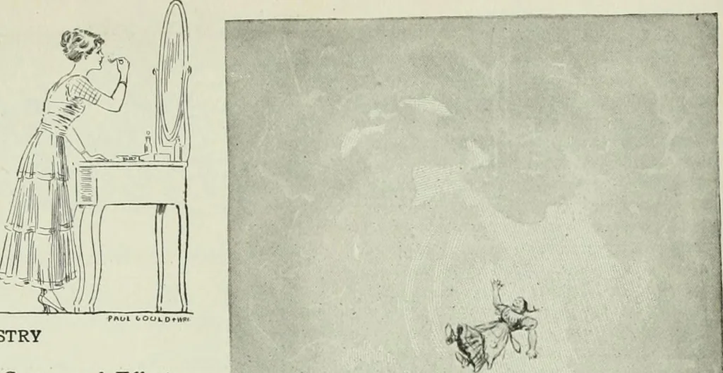 An illustration from Caricature. Wit and humor of a nation in picture, song and story, 1914, leaf 48