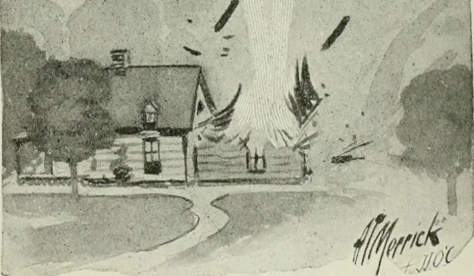 An illustration from Caricature. Wit and humor of a nation in picture, song and story, 1914, leaf 48