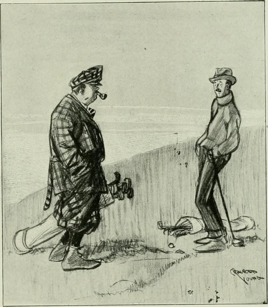 An illustration from Caricature. Wit and humor of a nation in picture, song and story, 1914, leaf 50