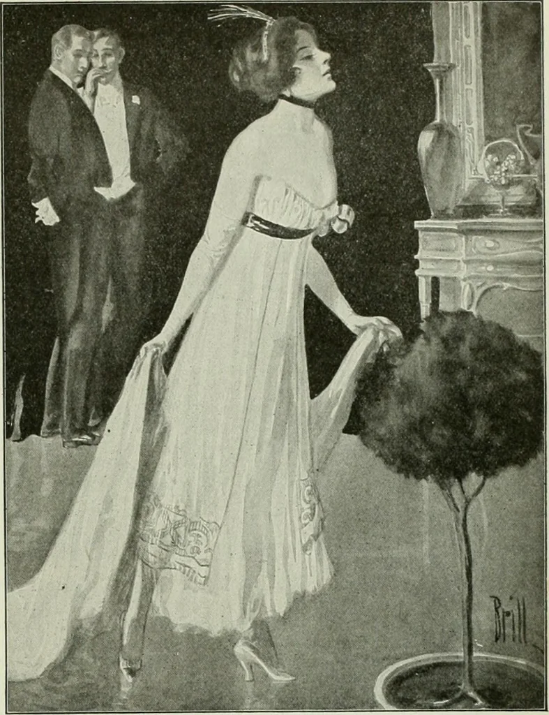 An illustration from Caricature. Wit and humor of a nation in picture, song and story, 1914, leaf 52