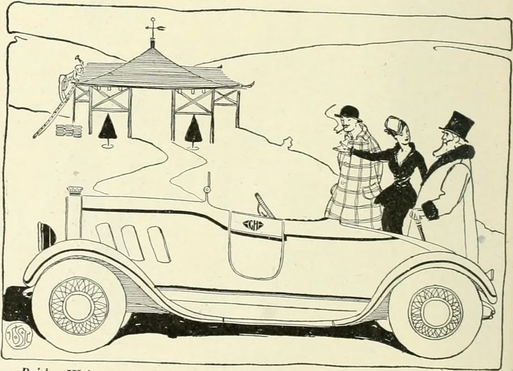 An illustration from Caricature. Wit and humor of a nation in picture, song and story, 1914, leaf 53