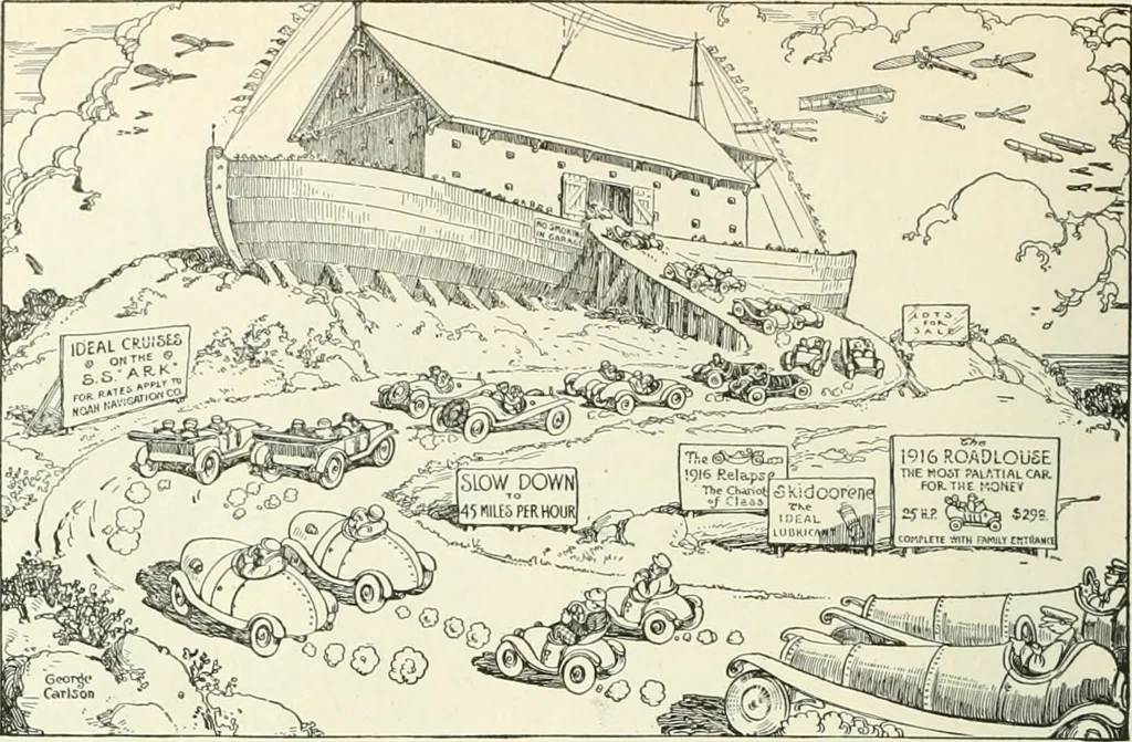 An illustration from Caricature. Wit and humor of a nation in picture, song and story, 1914, leaf 55