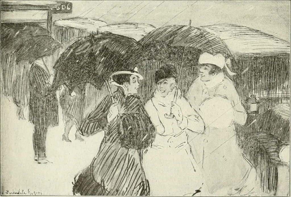 An illustration from Caricature. Wit and humor of a nation in picture, song and story, 1914, leaf 55