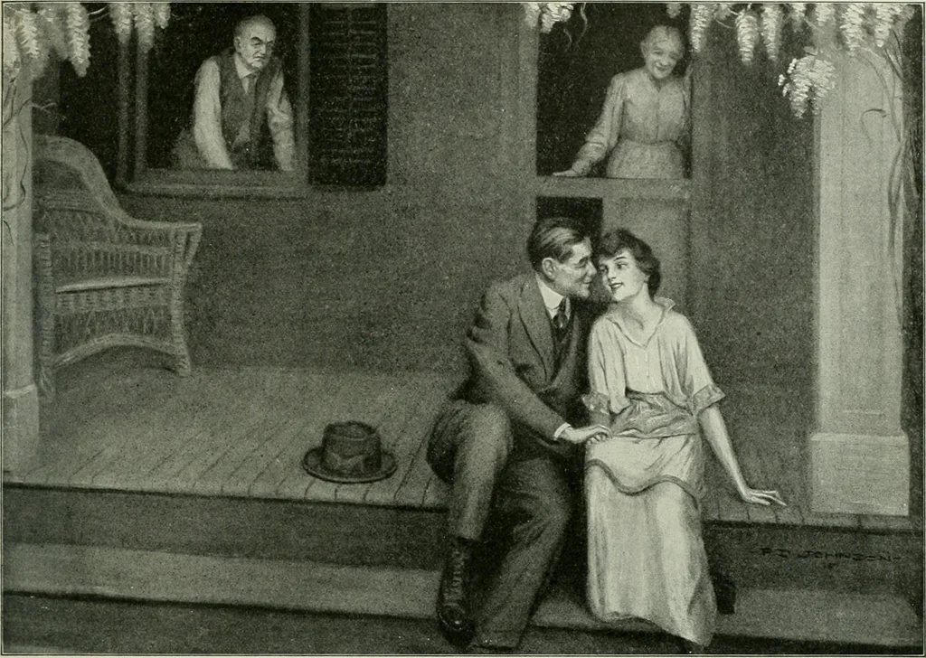 An illustration from Caricature. Wit and humor of a nation in picture, song and story, 1914, leaf 58
