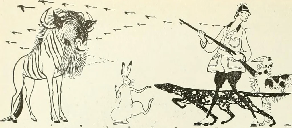 An illustration from Caricature. Wit and humor of a nation in picture, song and story, 1914, leaf 59