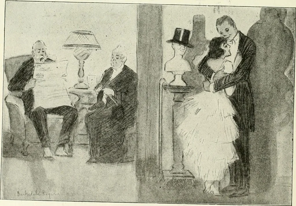 An illustration from Caricature. Wit and humor of a nation in picture, song and story, 1914, leaf 59