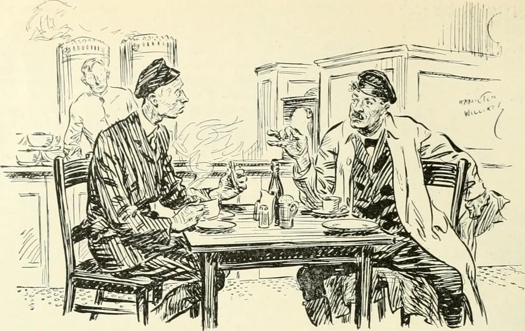 An illustration from Caricature. Wit and humor of a nation in picture, song and story, 1914, leaf 67