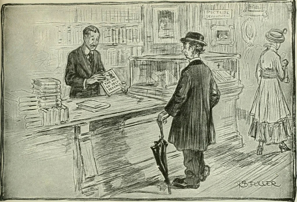 An illustration from Caricature. Wit and humor of a nation in picture, song and story, 1914, leaf 72