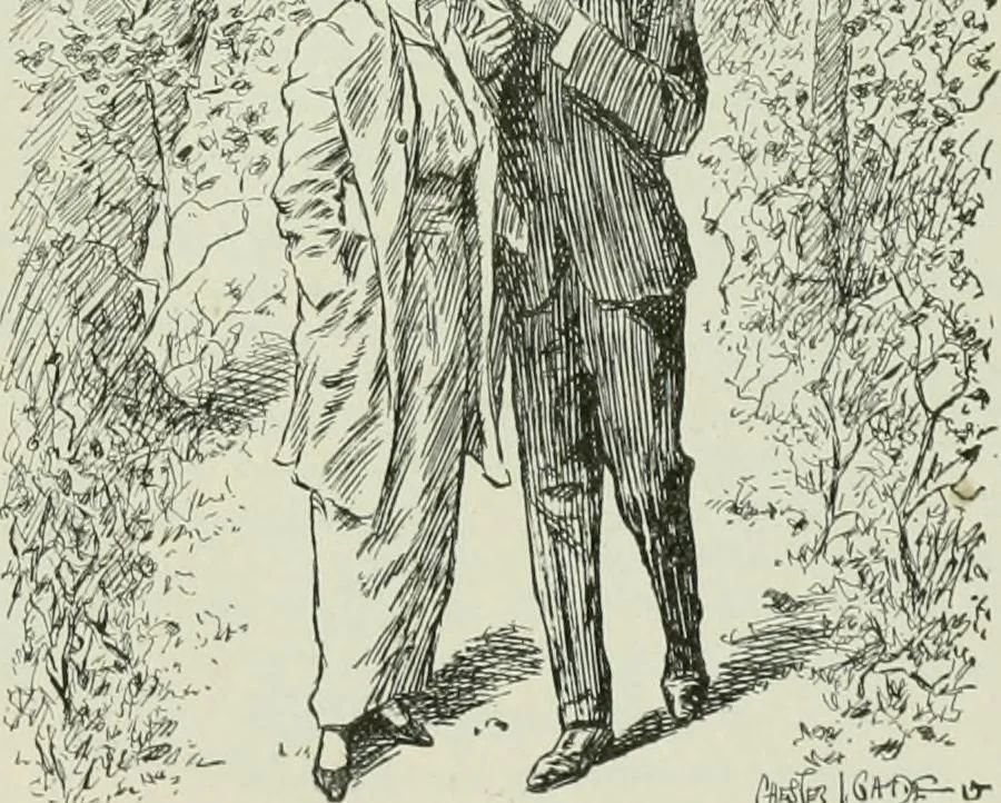 An illustration from Caricature. Wit and humor of a nation in picture, song and story, 1914, leaf 72