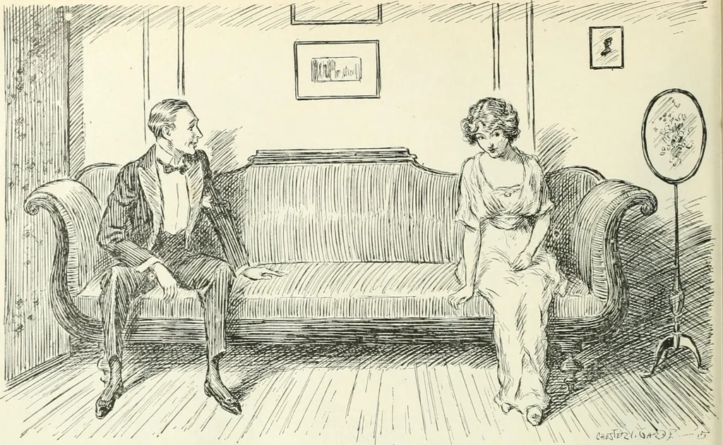An illustration from Caricature. Wit and humor of a nation in picture, song and story, 1914, leaf 73