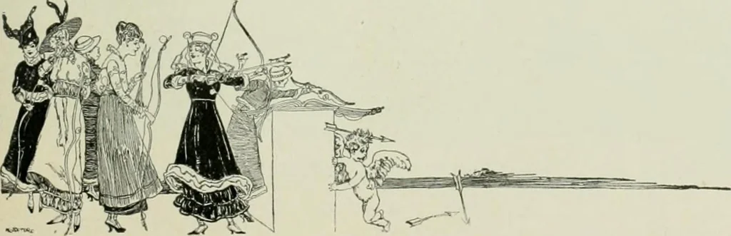 An illustration from Caricature. Wit and humor of a nation in picture, song and story, 1914, leaf 76