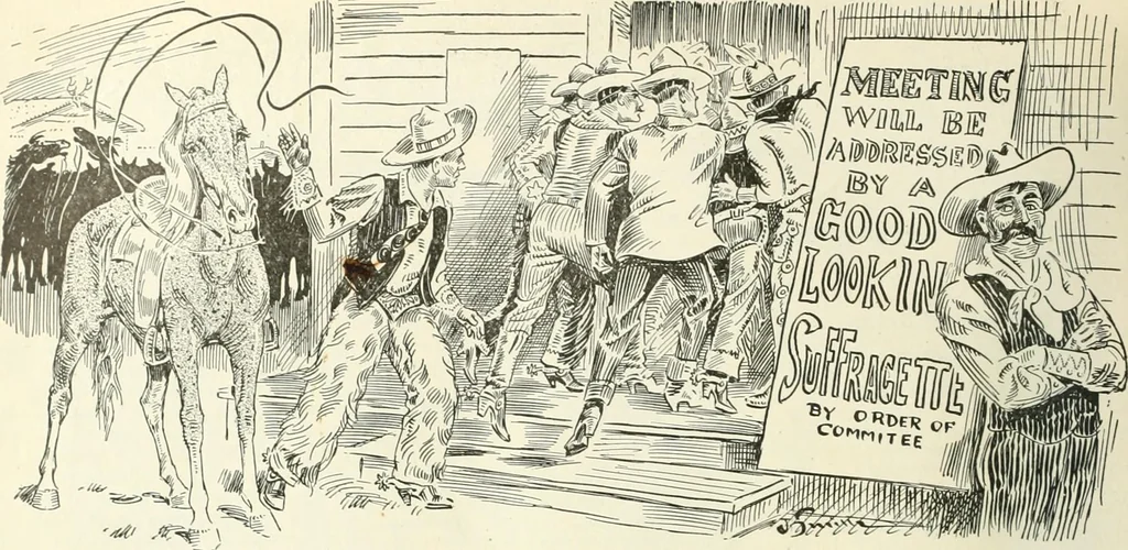 An illustration from Caricature. Wit and humor of a nation in picture, song and story, 1914, leaf 77