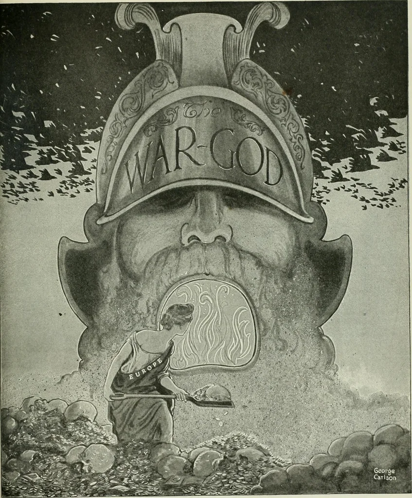 An illustration from Caricature. Wit and humor of a nation in picture, song and story, 1914, leaf 78
