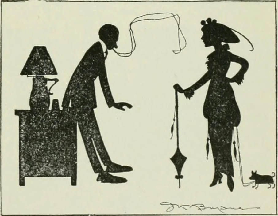 An illustration from Caricature. Wit and humor of a nation in picture, song and story, 1914, leaf 84