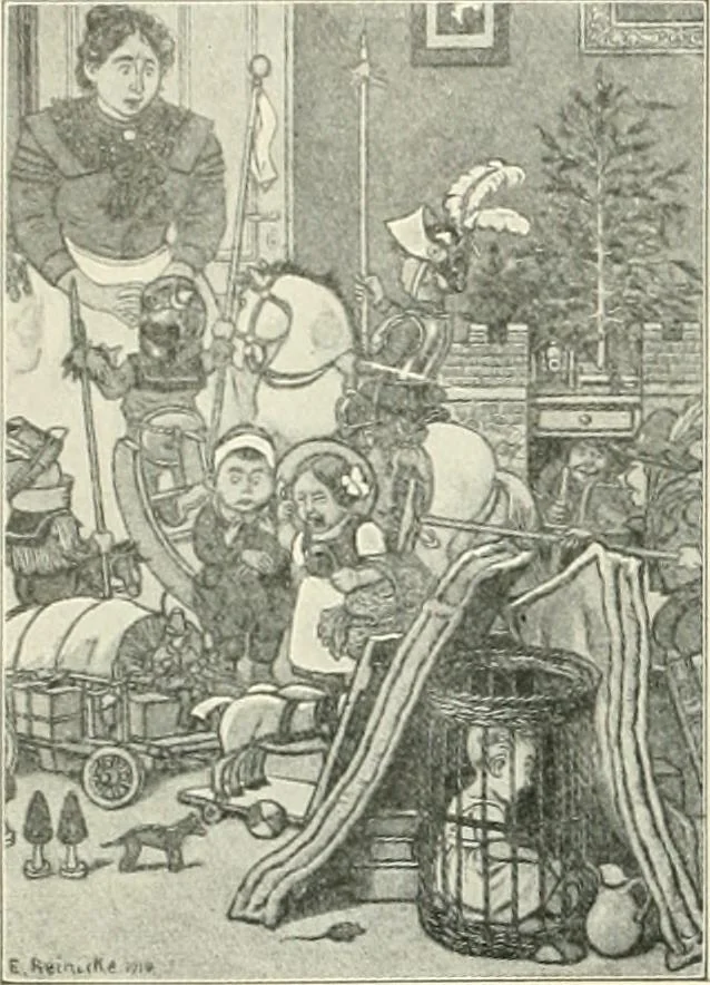 An illustration from Caricature. Wit and humor of a nation in picture, song and story, 1914, leaf 9