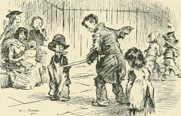 An illustration from Caricature. Wit and humor of a nation in picture, song and story, 1914, leaf 9