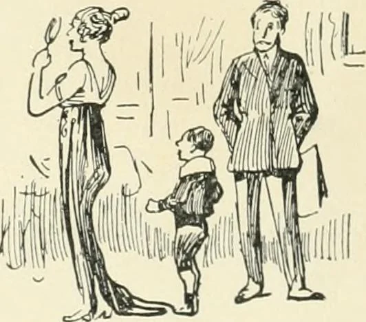 An illustration from Caricature. Wit and humor of a nation in picture, song and story, 1914, leaf 9
