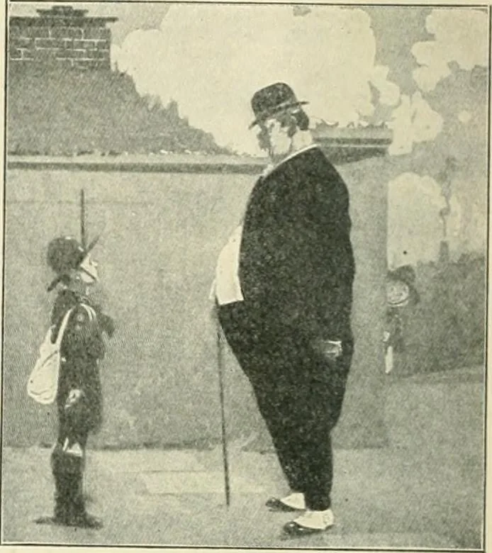 An illustration from Caricature. Wit and humor of a nation in picture, song and story, 1914, leaf 9