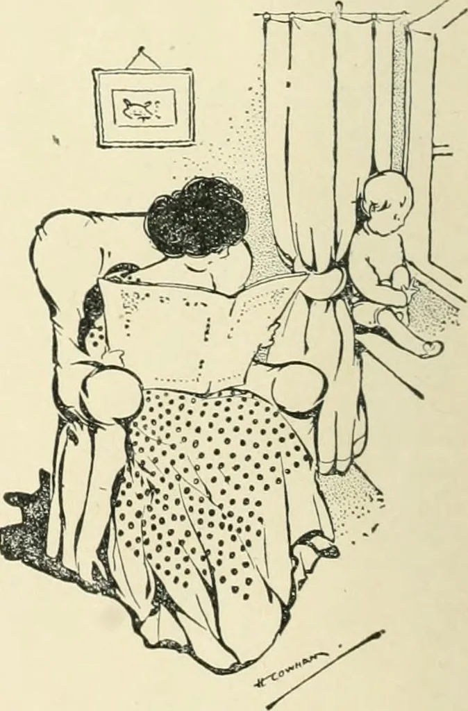 An illustration from Caricature. Wit and humor of a nation in picture, song and story, 1914, leaf 9