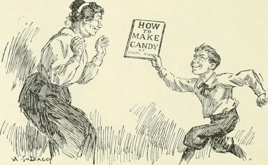An illustration from Caricature. Wit and humor of a nation in picture, song and story, 1914, leaf 91