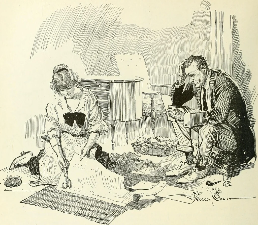 An illustration from Caricature. Wit and humor of a nation in picture, song and story, 1914, leaf 93