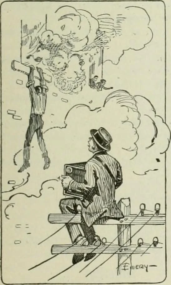 An illustration from Caricature. Wit and humor of a nation in picture, song and story, 1914, leaf 94