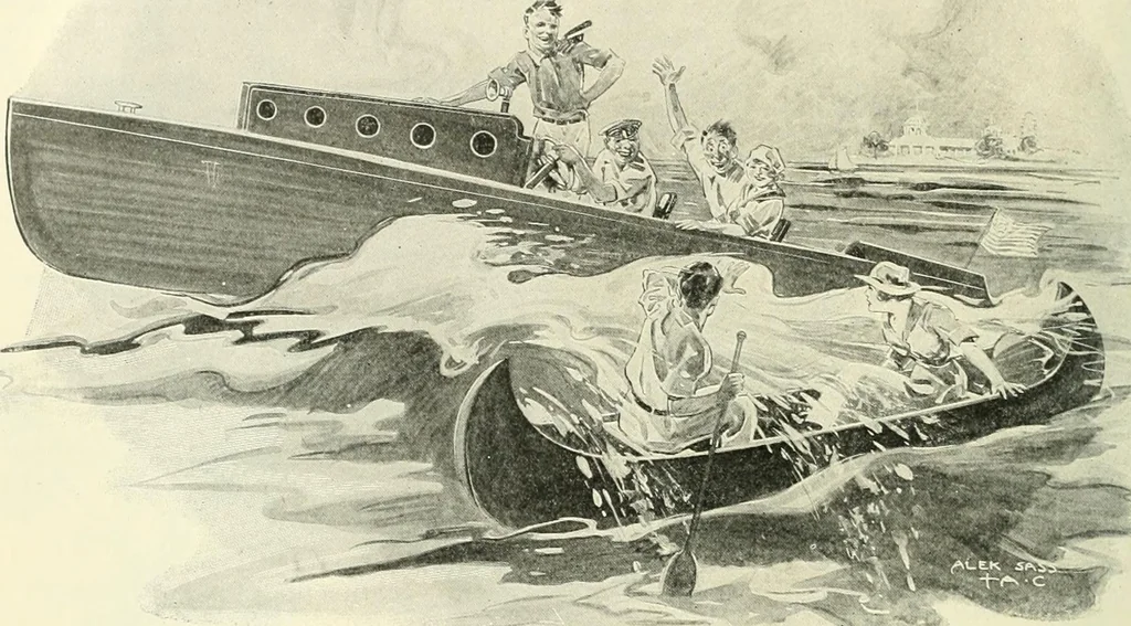 An illustration from Caricature. Wit and humor of a nation in picture, song and story, 1914, leaf 95