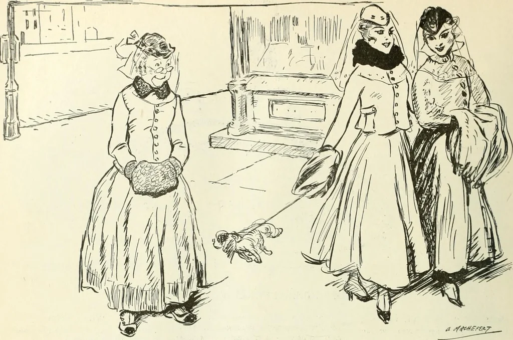 An illustration from Caricature. Wit and humor of a nation in picture, song and story, 1914, leaf 97