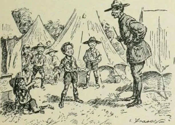 An illustration from Caricature. Wit and humor of a nation in picture, song and story, 1914, leaf 98