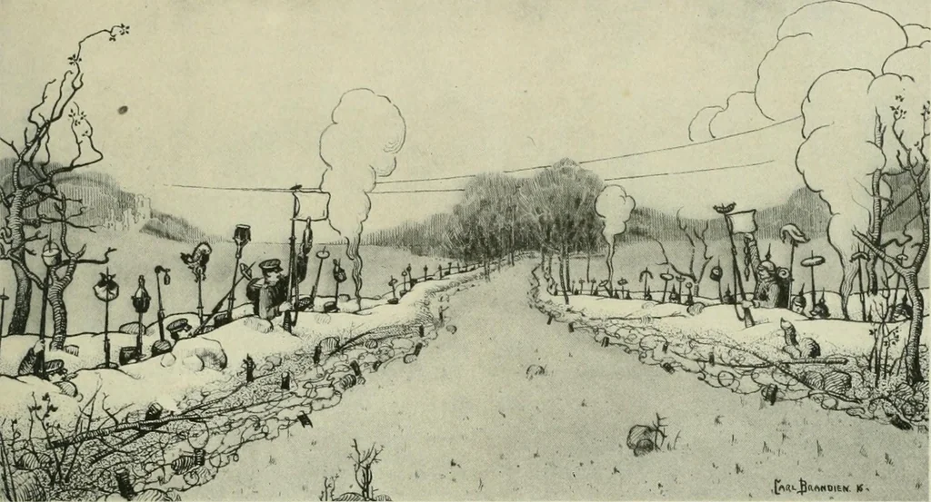 An illustration from Caricature. Wit and humor of a nation in picture, song and story, 1914, leaf 10