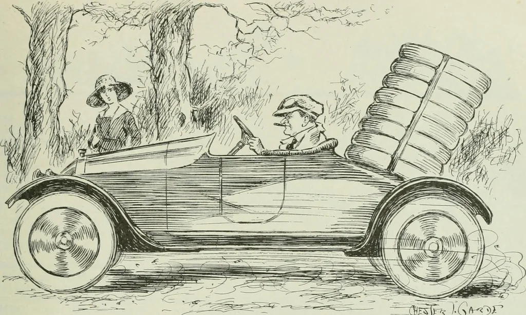 An illustration from Caricature. Wit and humor of a nation in picture, song and story, 1914, leaf 100
