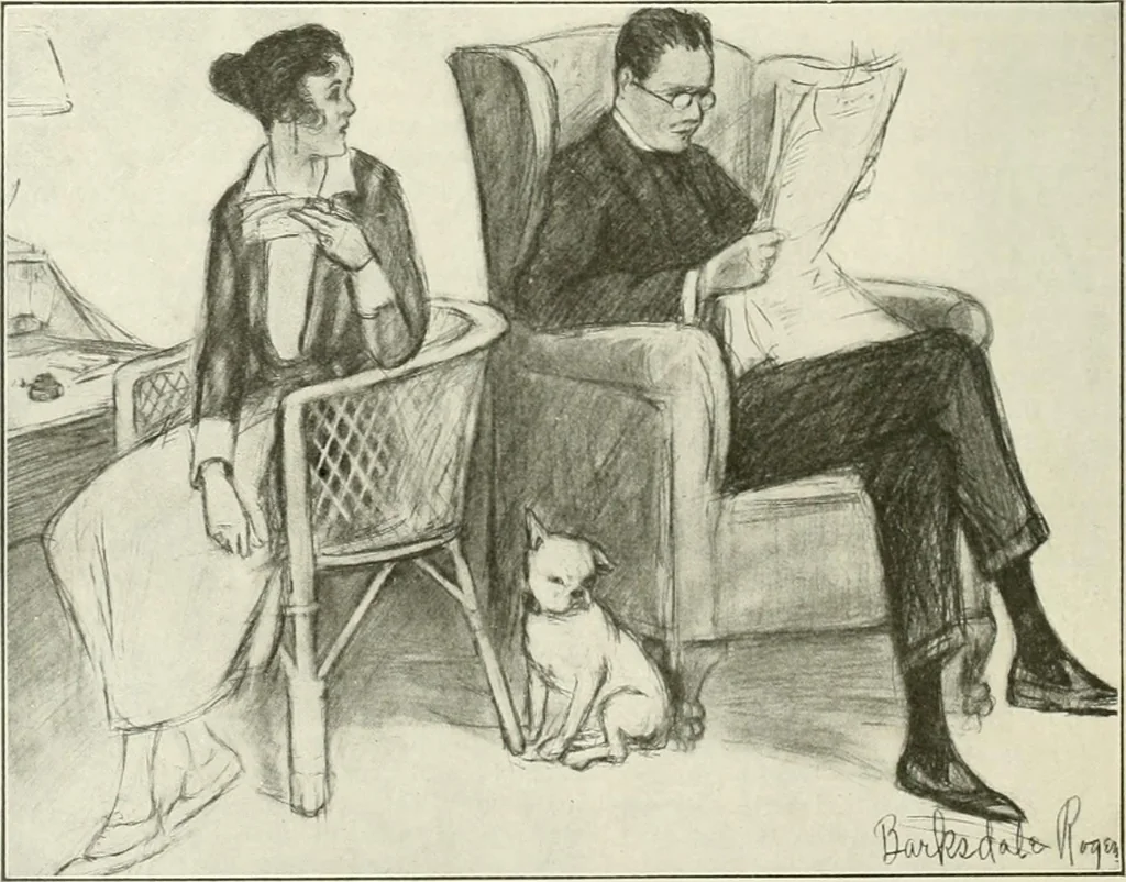 An illustration from Caricature. Wit and humor of a nation in picture, song and story, 1914, leaf 101