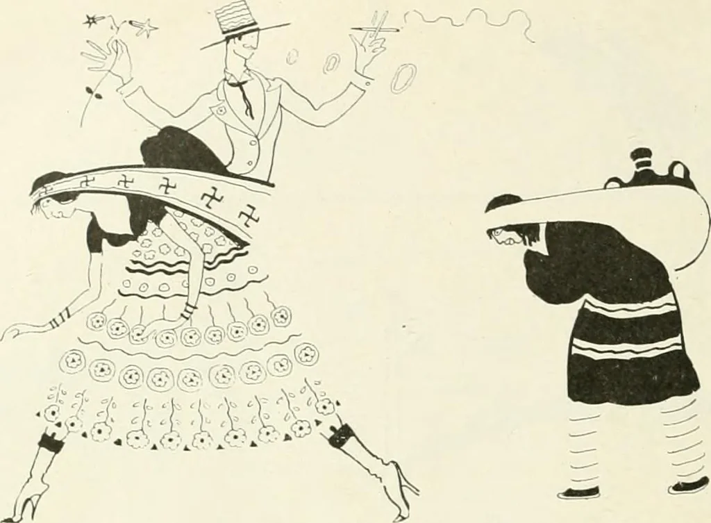 An illustration from Caricature. Wit and humor of a nation in picture, song and story, 1914, leaf 103