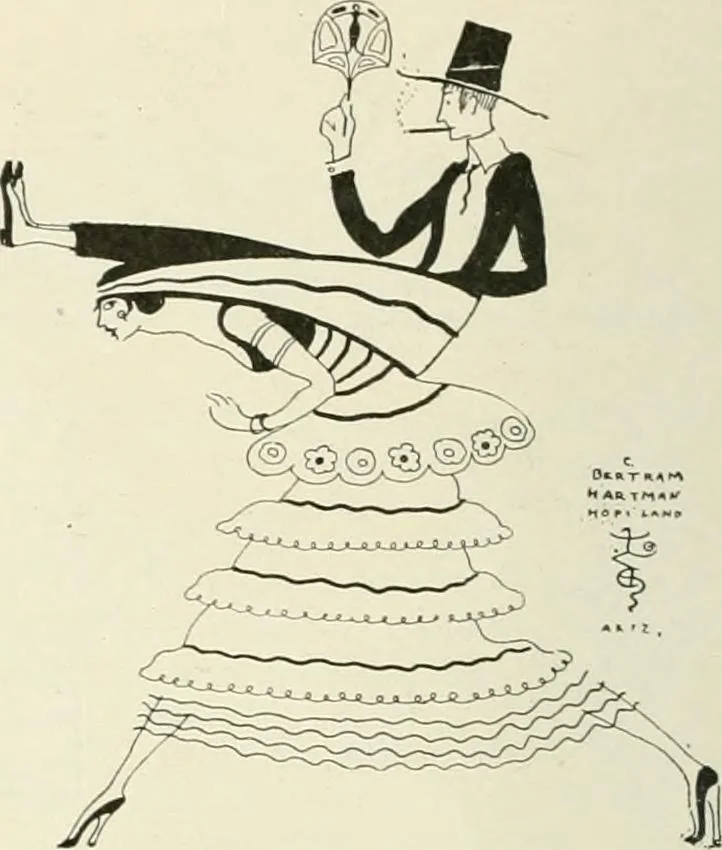 An illustration from Caricature. Wit and humor of a nation in picture, song and story, 1914, leaf 103