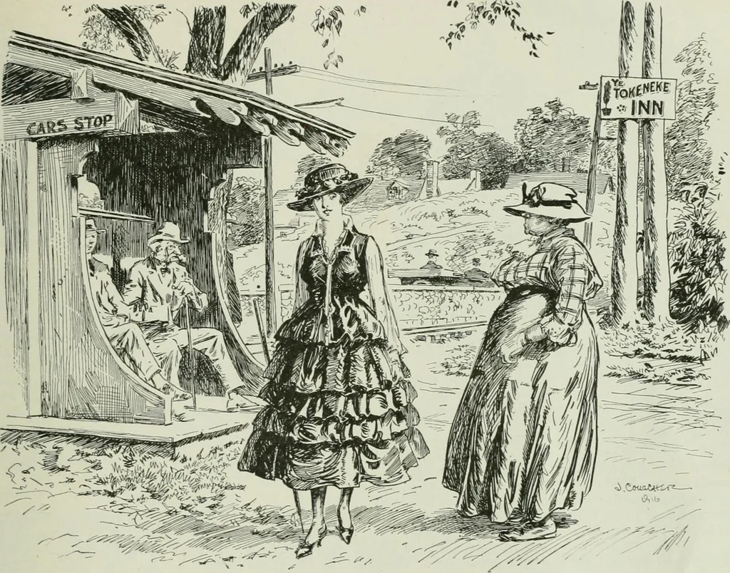 An illustration from Caricature. Wit and humor of a nation in picture, song and story, 1914, leaf 104