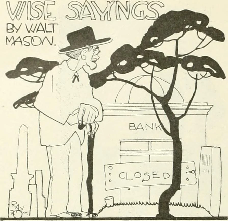 An illustration from Caricature. Wit and humor of a nation in picture, song and story, 1914, leaf 107