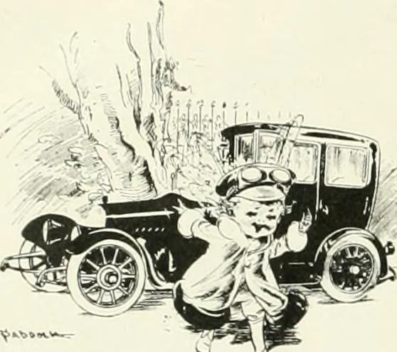 An illustration from Caricature. Wit and humor of a nation in picture, song and story, 1914, leaf 109