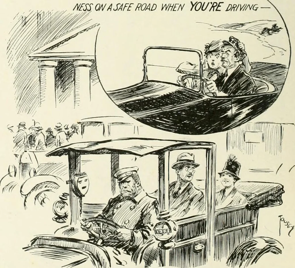An illustration from Caricature. Wit and humor of a nation in picture, song and story, 1914, leaf 109