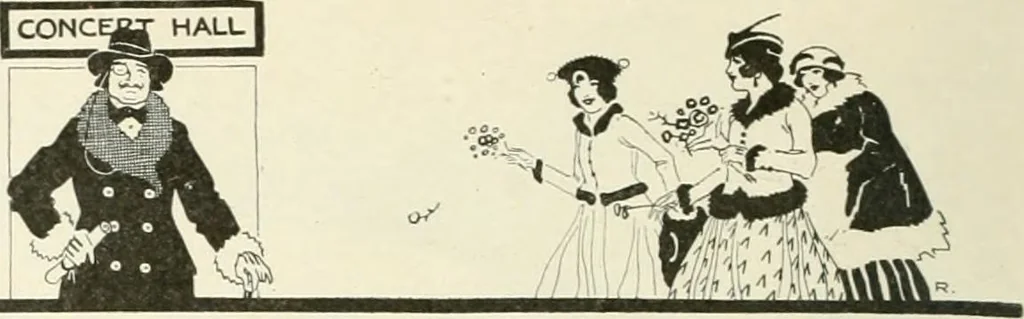 An illustration from Caricature. Wit and humor of a nation in picture, song and story, 1914, leaf 111