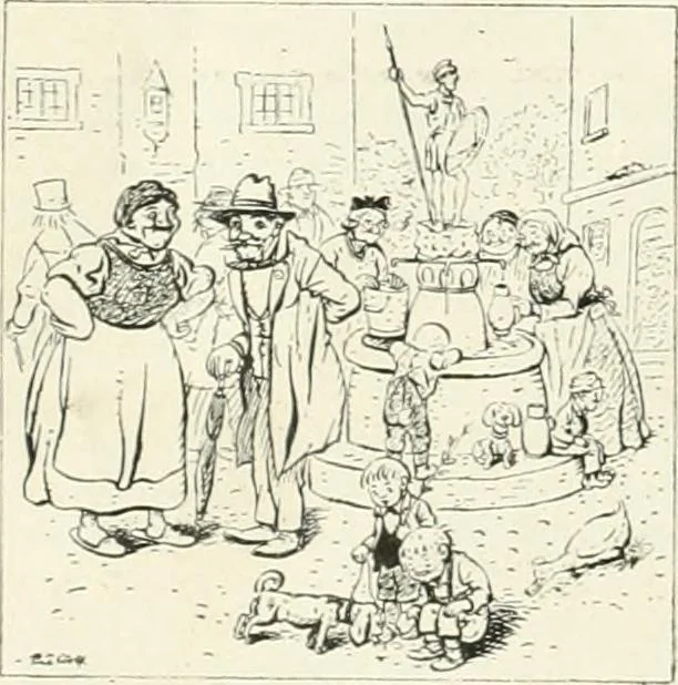 An illustration from Caricature. Wit and humor of a nation in picture, song and story, 1914, leaf 113