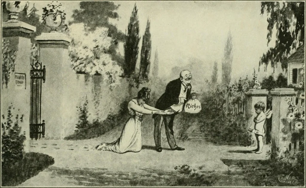 An illustration from Caricature. Wit and humor of a nation in picture, song and story, 1914, leaf 116