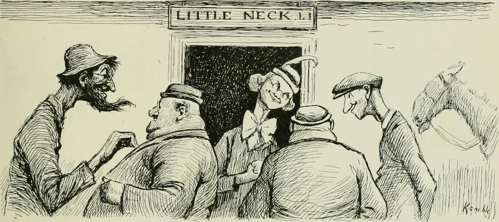 An illustration from Caricature. Wit and humor of a nation in picture, song and story, 1914, leaf 118