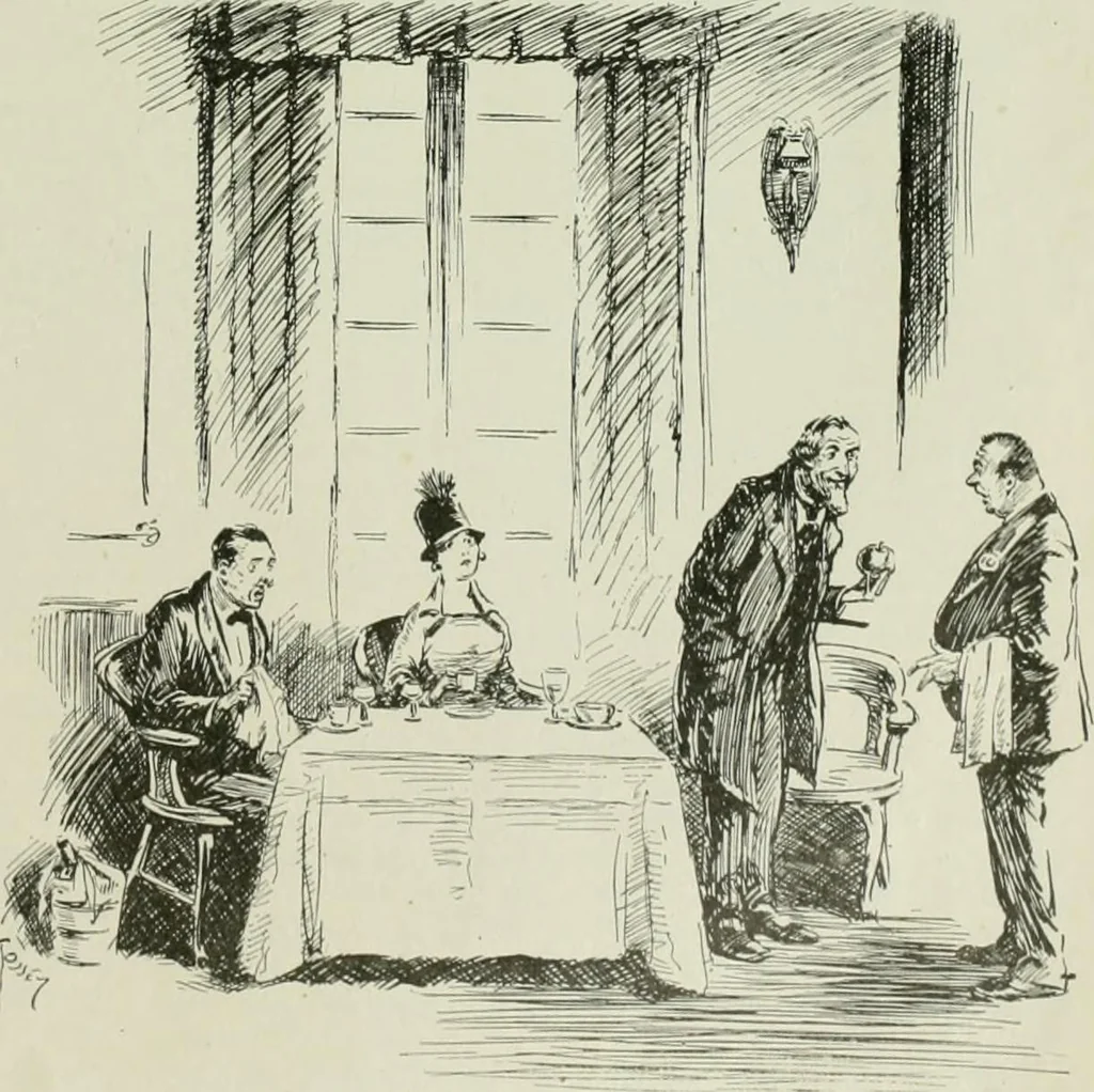 An illustration from Caricature. Wit and humor of a nation in picture, song and story, 1914, leaf 118