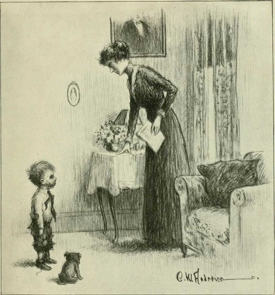 An illustration from Caricature. Wit and humor of a nation in picture, song and story, 1914, leaf 120