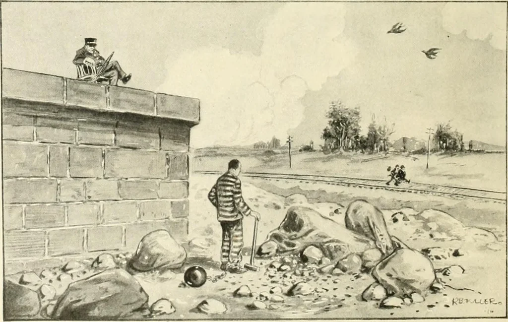An illustration from Caricature. Wit and humor of a nation in picture, song and story, 1914, leaf 123