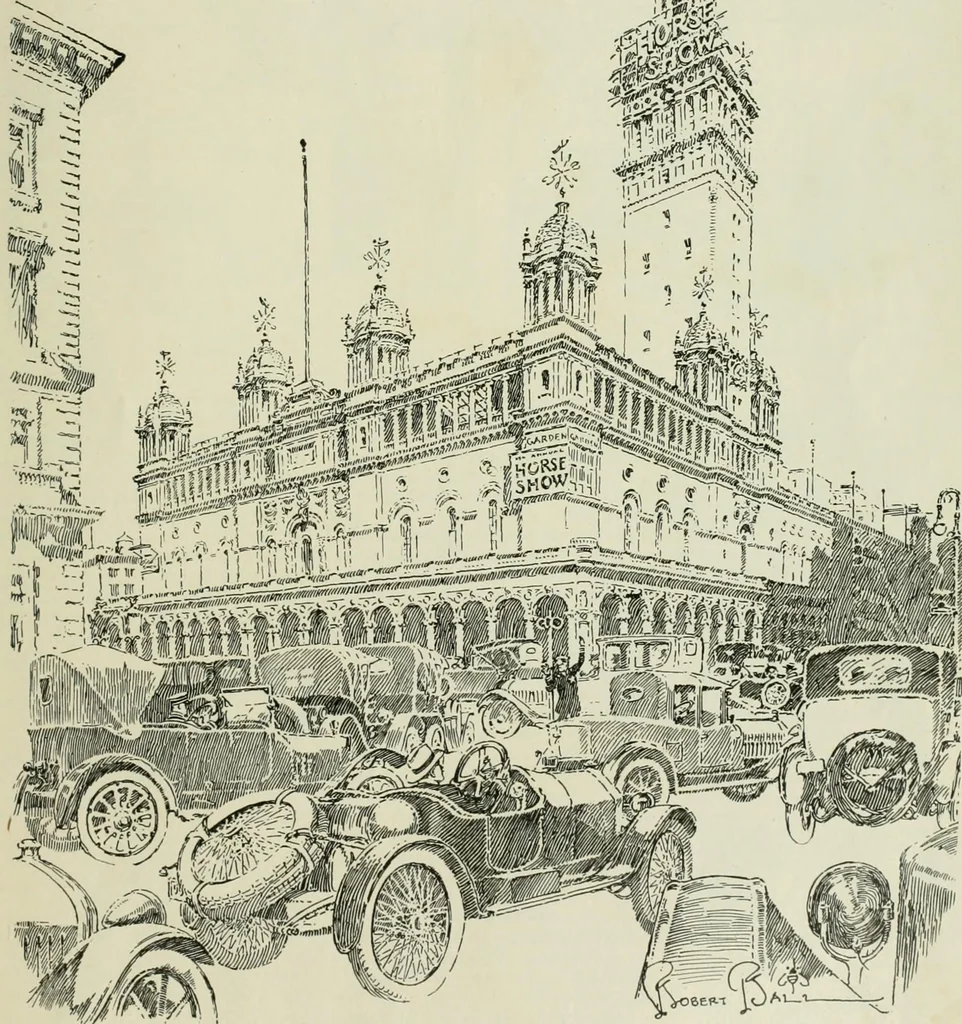 An illustration from Caricature. Wit and humor of a nation in picture, song and story, 1914, leaf 124