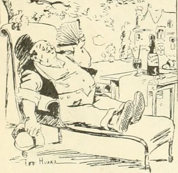 An illustration from Caricature. Wit and humor of a nation in picture, song and story, 1914, leaf 127