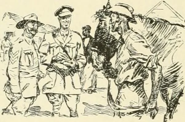 An illustration from Caricature. Wit and humor of a nation in picture, song and story, 1914, leaf 127