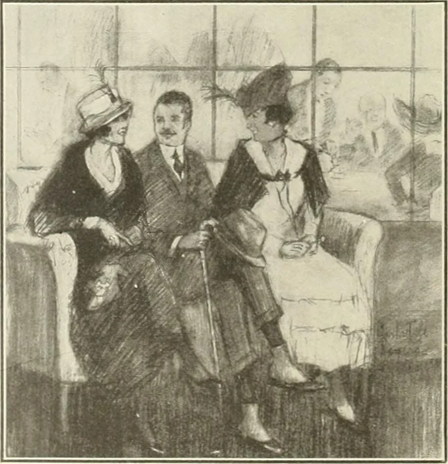 An illustration from Caricature. Wit and humor of a nation in picture, song and story, 1914, leaf 17