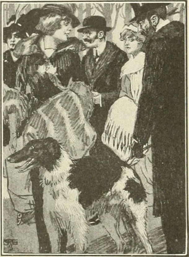 An illustration from Caricature. Wit and humor of a nation in picture, song and story, 1914, leaf 19